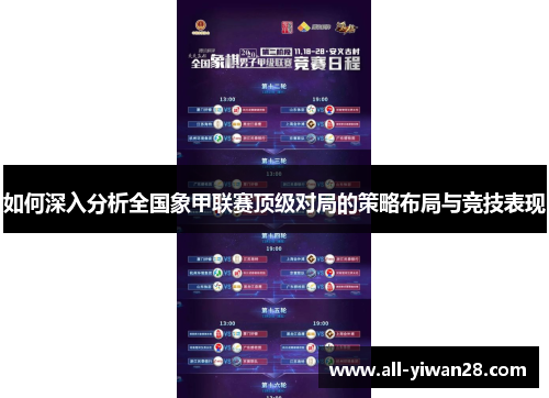 如何深入分析全国象甲联赛顶级对局的策略布局与竞技表现