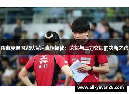 陶菲克退国家队背后真相揭秘：荣耀与压力交织的决断之路